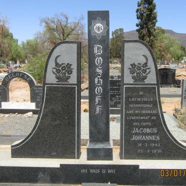 BOSHOFF Jacobus Johannes 1943-1976