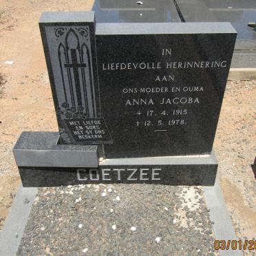 COETZEE Anna Jacoba 1915-1978