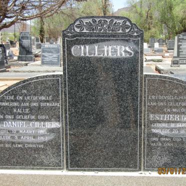 CILLIERS Charl Daniel 1886-1963 &amp; Esther LOTTER 1894-1957