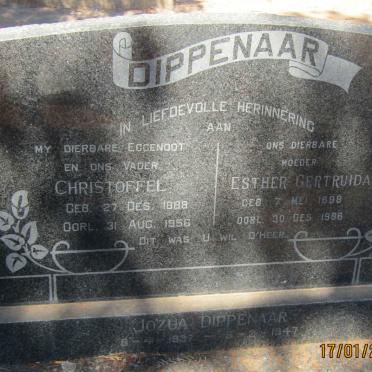 DIPPENAAR Christoffel 1888-1956 &amp; Esther Gertruida 1898-1986 :: DIPPENAAR Jozua 1937-1947