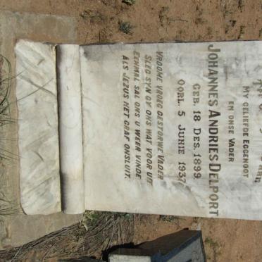 DELPORT Johannes Andries 1899-1937
