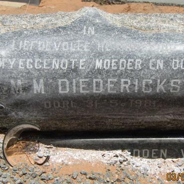DIEDERICKS M.M. -1981