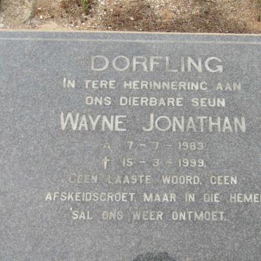 DORFLING Wayne Jonathan 1983-1999