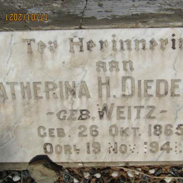 DIEDERICKS Catherina H. nee WEITZ 1865-1941