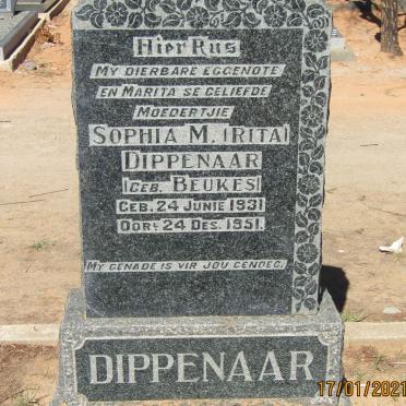 DIPPENAAR Sophia M. nee BEUKES 1931-1951