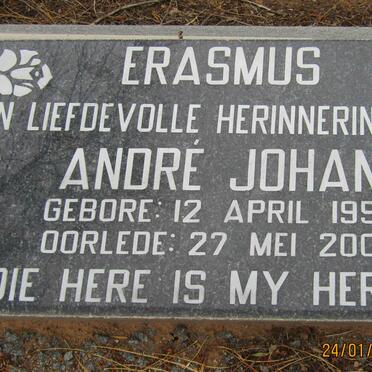 ERASMUS Andre Johan 1954-2004