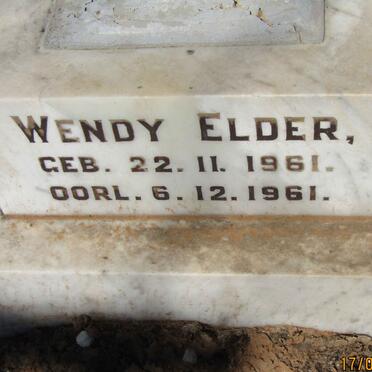 ELDER Wendy 1961-1961
