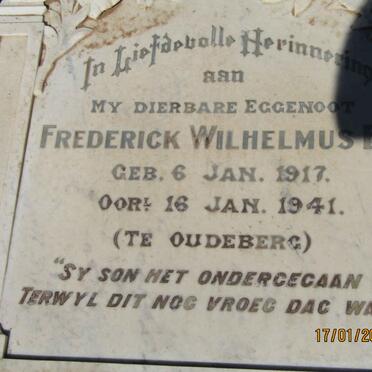ELS Frederick Wilhelmus 1917-1941