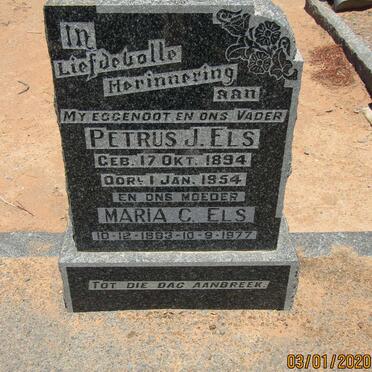 ELS Petrus J. 1894-1954 &amp; Maria C. 1893-1977