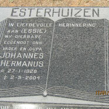 ESTERHUIZEN Johannes Hermanus 1926-2004