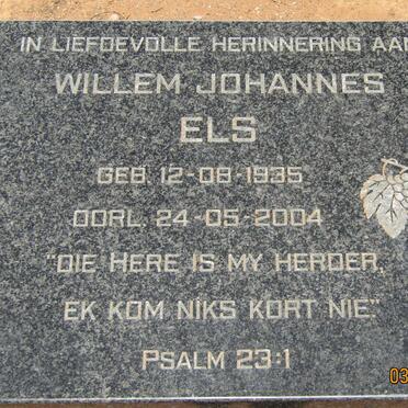 ELS Willem Johannes 1935-2004