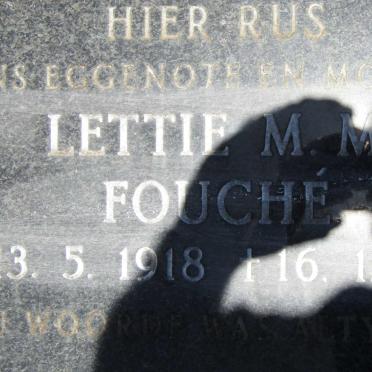 FOUCHE Lettie M.M. 1918-1982
