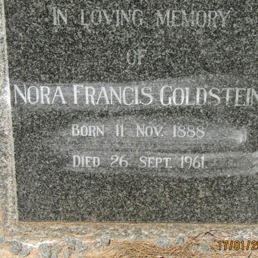 GOLDSTEIN Nora Francis 1888-1961