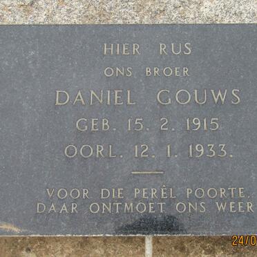 GOUWS Daniel 1915-1933