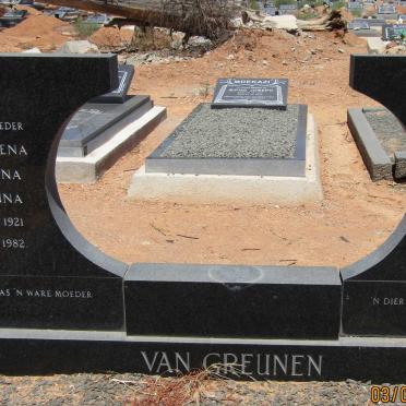 GREUNEN Tobias Johannes Petrus, van 1925-1975 &amp; Magdalena Francina Johanna 1921-1982