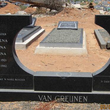 GREUNEN Tobias Johannes Petrus, van 1925-1975 &amp; Magdalena Francina Johanna 1921-1982