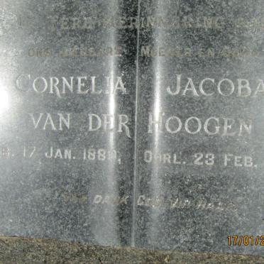 HOOGEN Cornelia Jacoba, van der 1889-1954