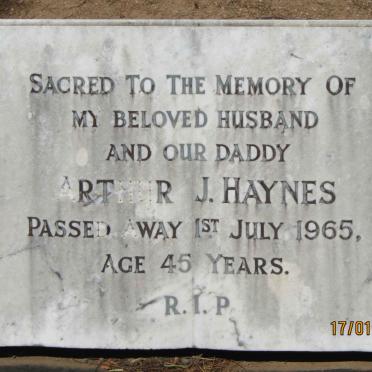 HAYNES Arthur J. -1965