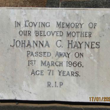 HAYNES Johanna C. -1966