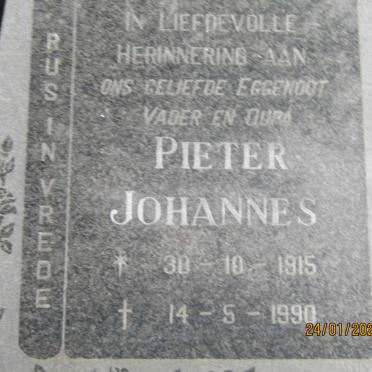 ? Pieter Johannes 1915-1990