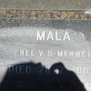 ? Mala nee V.D. MERWE -1969