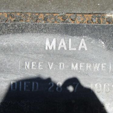 ? Mala nee V.D. MERWE -1969