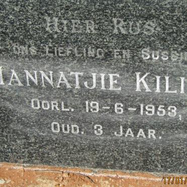 KILIAN Hannatjie -1953