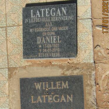 LATEGAN Willem 1909-1991 &amp; Ena  1908-1960 :: LATEGAN Daniel 1931-2010 :: LATEGAN Louie Elizabeth 1933-2020