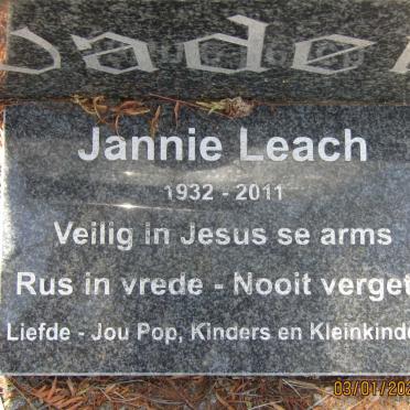 LEACH Johannes Hermanus 1899-1985 :: LEACH Jannie 1932-2011 