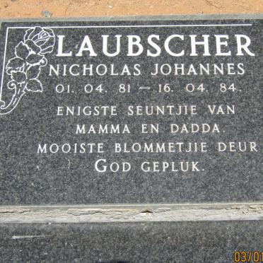 LAUBSCHER Nicholas Johannes 1981-1984