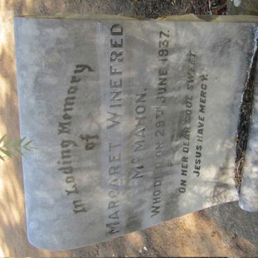 McMAHON Margaret Winefred -1937