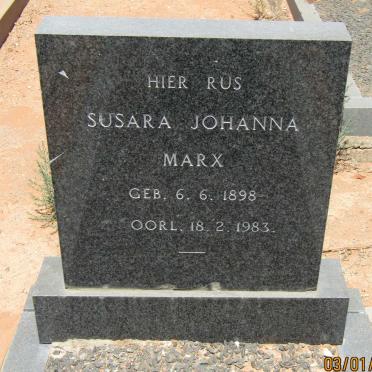MARX Susara Johanna 1898-1983