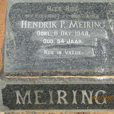 MEIRING Hendrik P. -1948