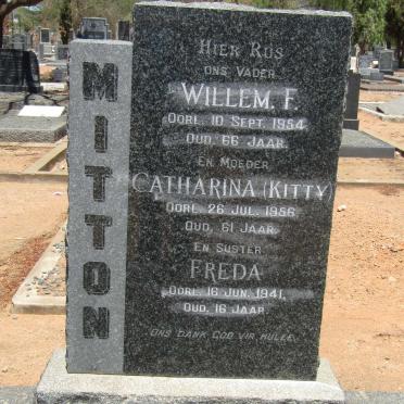 MITTON Willem F. -1954 &amp; Catharina -1956 :: MITTON Freda -1941