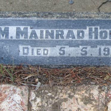MALL M. Johanna -1899 :: OFFER? M. Ambrose -18?? :: HOFBERGER M. Mainrad -1918