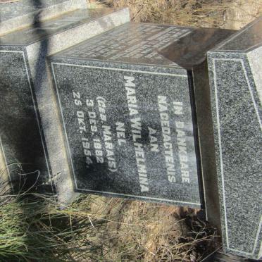 NEL Cornelis Vermaak 1874-1936 &amp; Maria Wilhelmina MARAIS 1882-1954