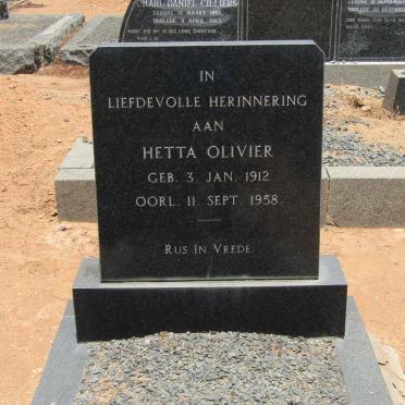 OLIVIER Hetta 1912-1958