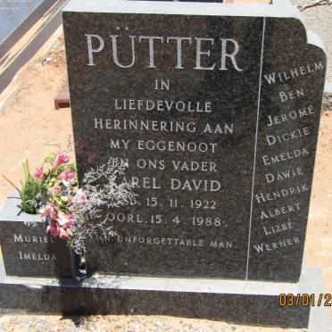 PUTTER Karel David 1922-1988
