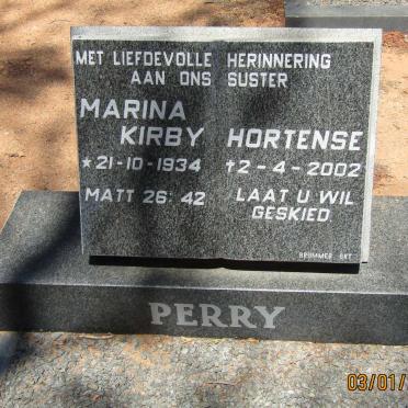 PERRY Marina Kirby Hortense 1934-2002