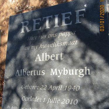 RETIEF Albertus Myburgh 1940-2010