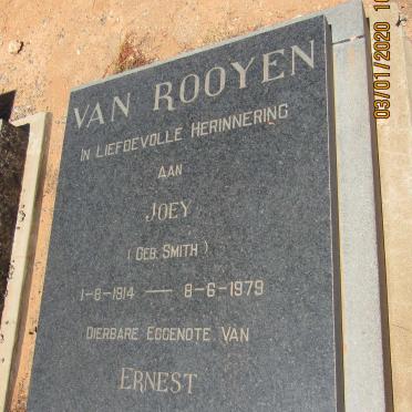 ROOYEN Ernest, van 1917-1996 &amp; Joey SMITH 1914-1979