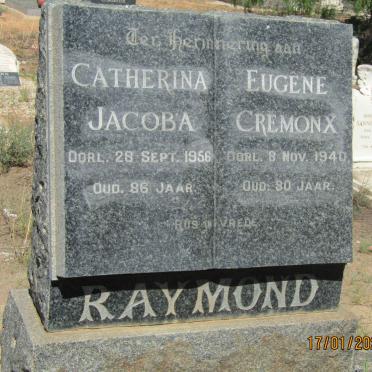 RAYMOND Eugene Cremonx -1940 &amp; Catherina Jacoba -1956