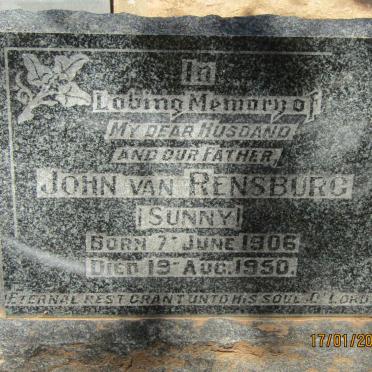 RENSBURG John, van 1906-1950