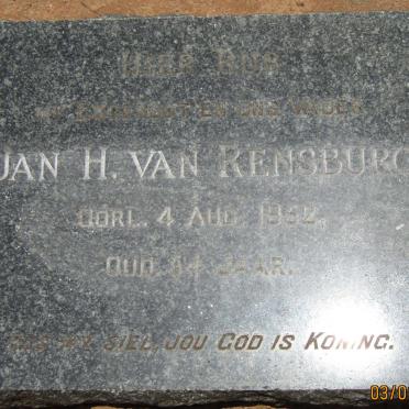 RENSBURG Jan H., van -1952