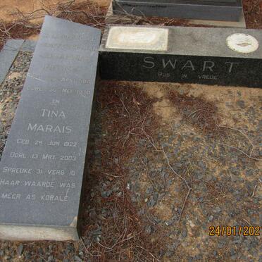 SWART Johannes Petrus 1915-1970 &amp; Tina MARAIS 1922-2003