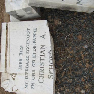 SCHOEMAN Christian A. 1884-1940 &amp; Martha S. SMITH