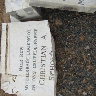 SCHOEMAN Christian A. 1884-1940 &amp; Martha S. SMITH