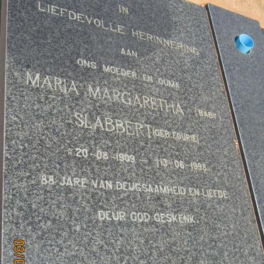 SLABBERT Barend Petrus 1909-1980 &amp; Maria Margaretha FOURIE 1909-1998 