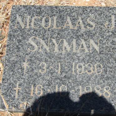 SNYMAN Nicolaas J. 1936-1988
