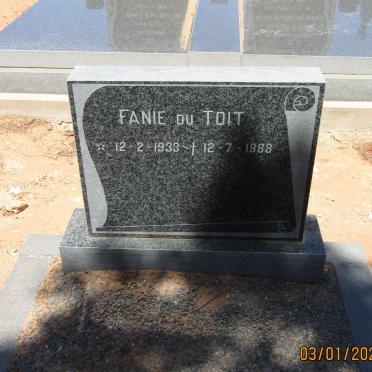 TOIT Fanie, du 1933-1988
